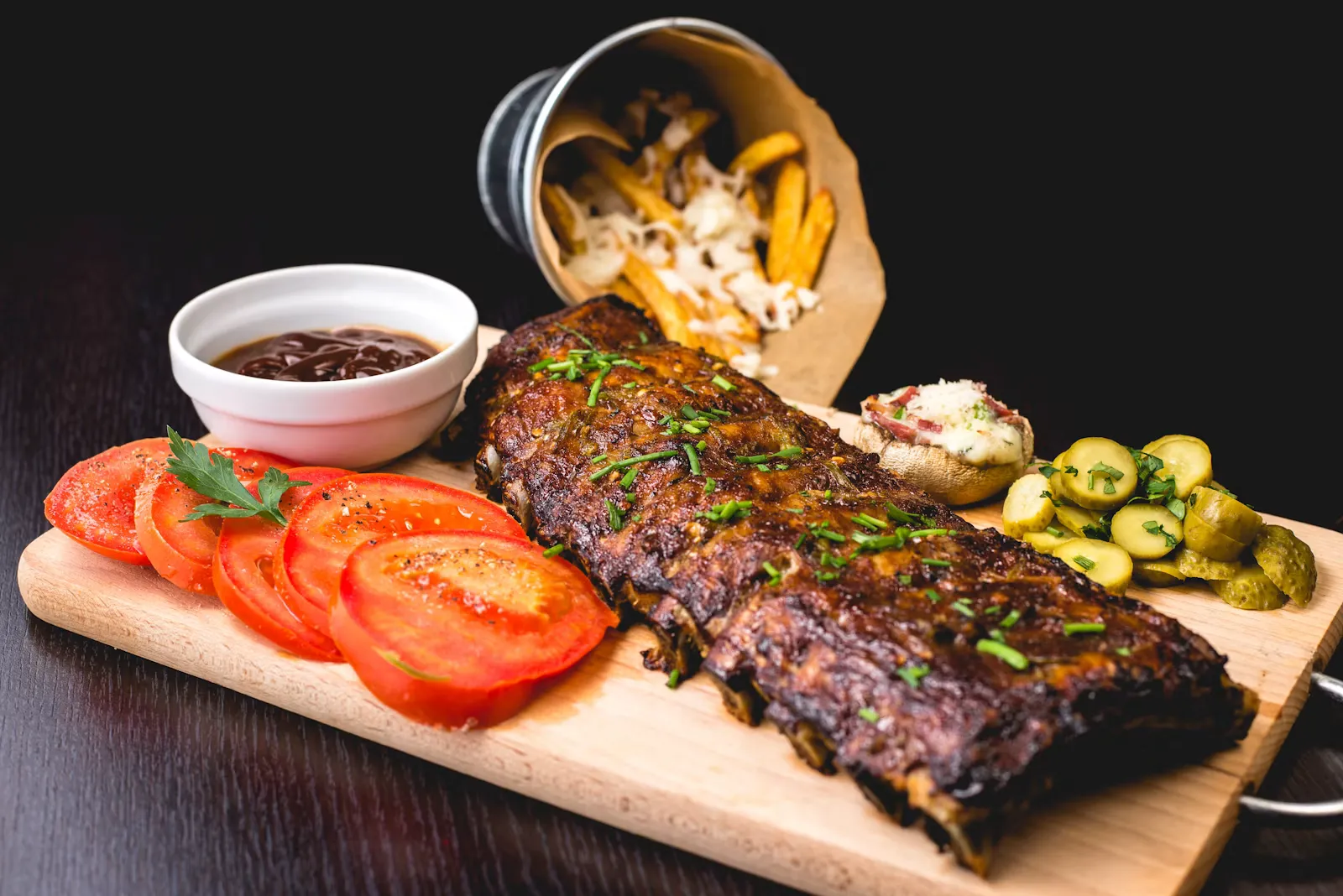 Freshly prepared pub food